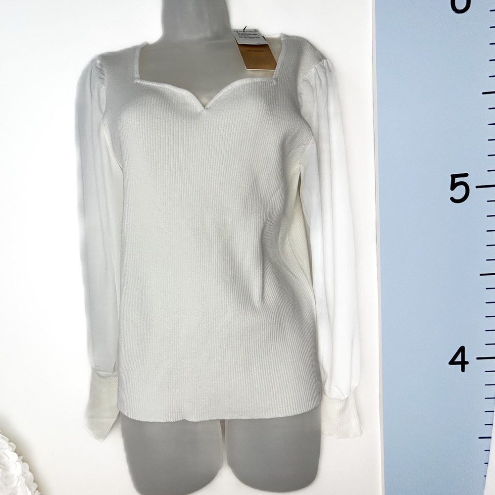 Nordstrom Halogen White Blouse Medium NWT
